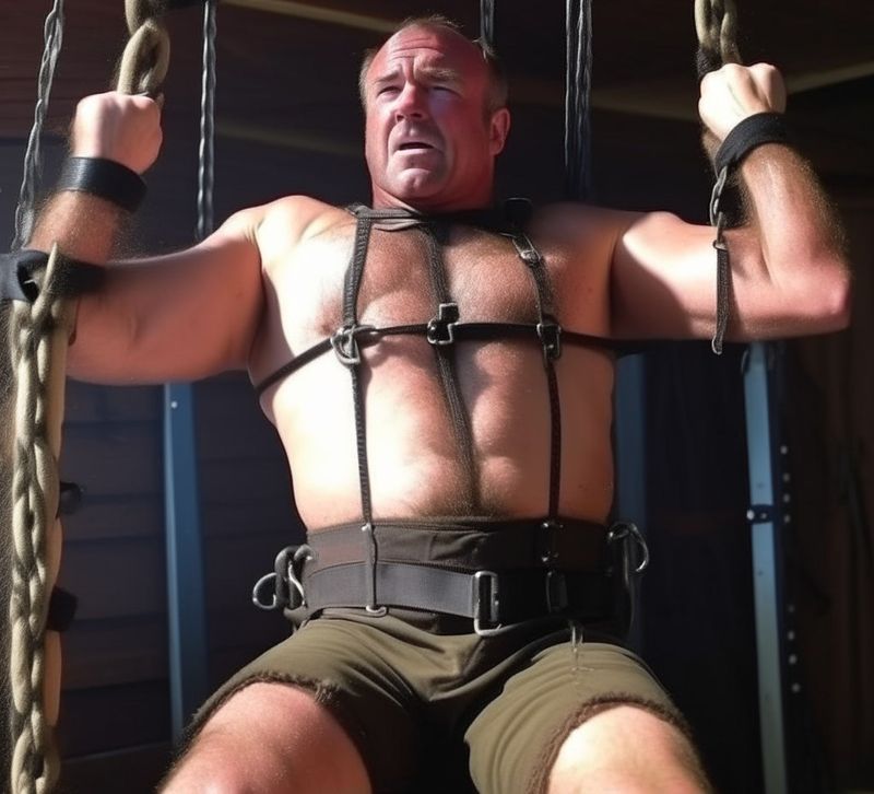 hairy daddy gay bondage men suspension.jpeg
