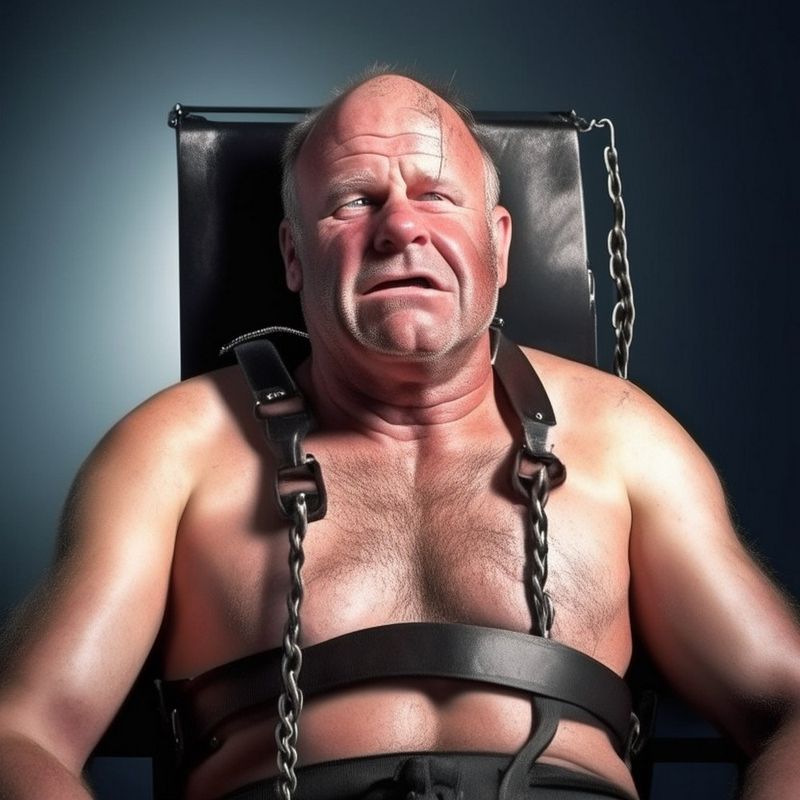 ai generated bdsm gay hairy men bald cop.jpeg