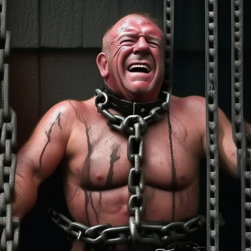 ai generated bdsm gay hairy men brawny cop.jpeg