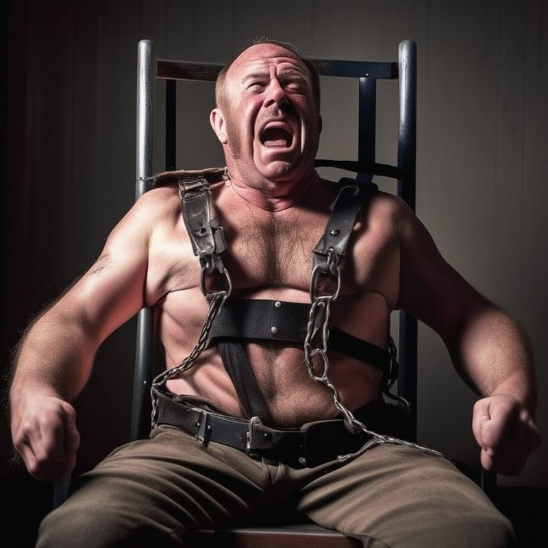 ai generated bdsm gay hairy men brawny police.jpeg