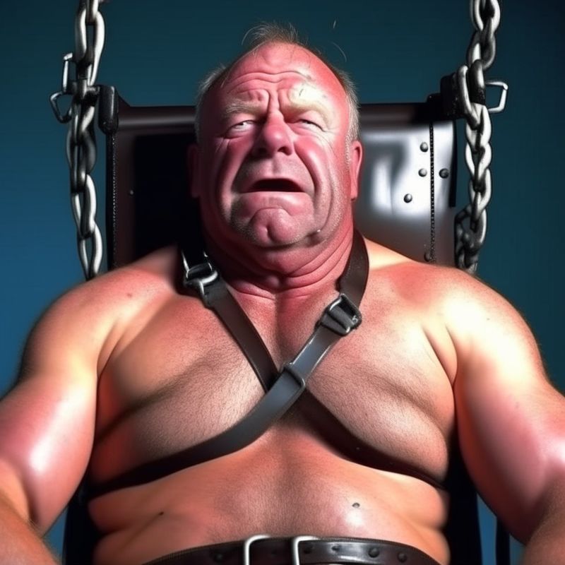 ai generated bdsm gay hairy men exhausted.jpeg