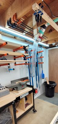 Dust Collection Piping (at portable jointer)