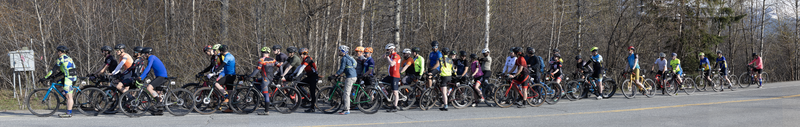 Panorama of the start of May 18 Rabbit Robaix race