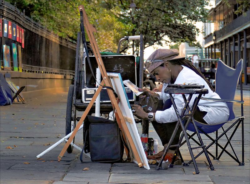 Jackson Square Painter ....... Lowdown Paintin