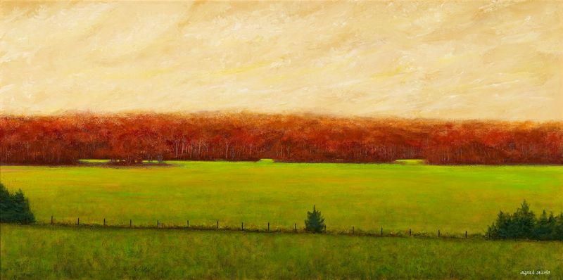 Fields of Winter Rye Grass 24x48 