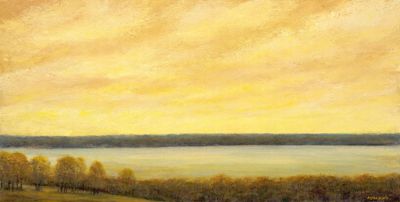 Golden Sunset on the Big Muddy 20 x 40