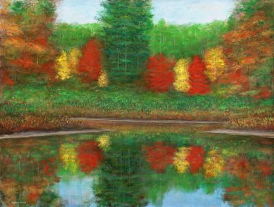 Bream Pond Maples 36x48