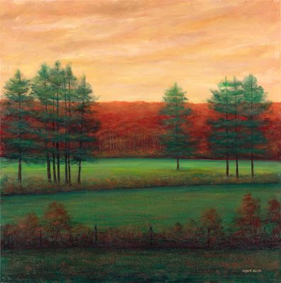 Pines & Redheads 36x36