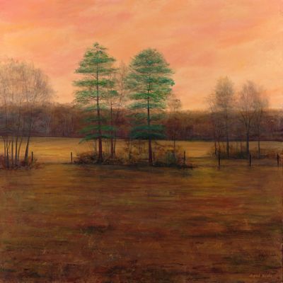 Twin Pines at Sundown 36 x 36