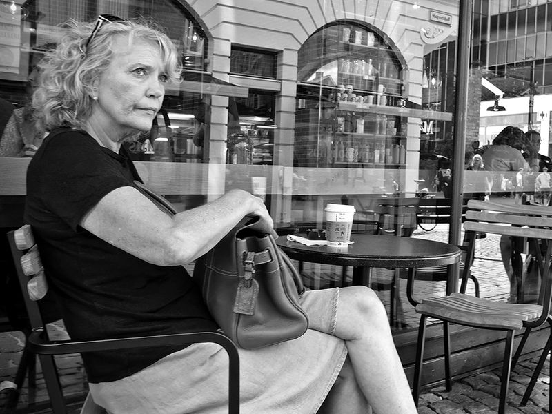 A cup before shopping