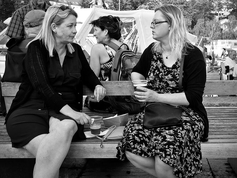 Serious chat and a beer
