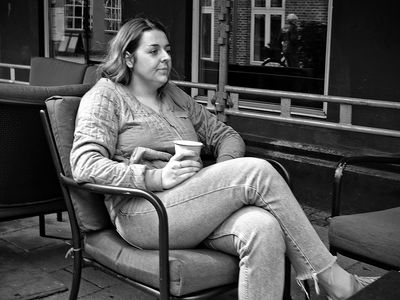 Relaxing with a cup 2