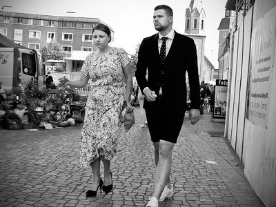 Hungry guests after the wedding