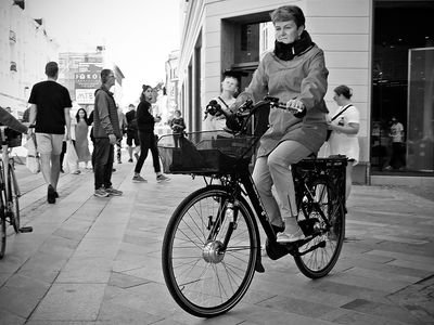 E-bike in the street