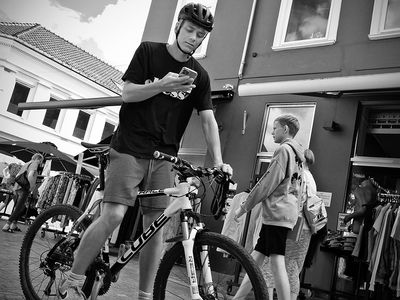 Finding his way with GPS