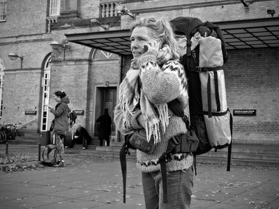 Backpacker just arrived