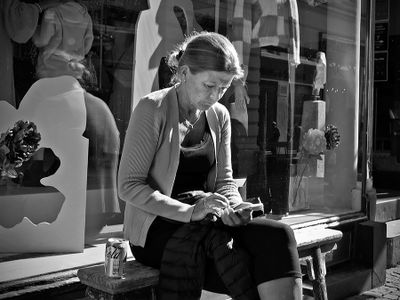 A break with a coke and fb