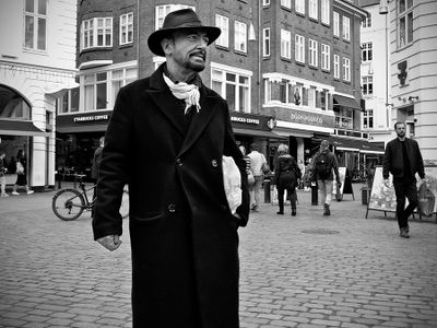 Hat man on the square