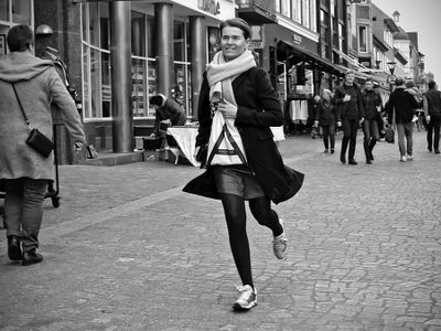 Shopper in a hurry