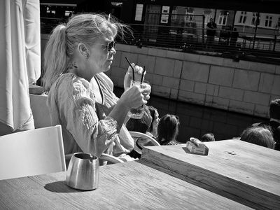 Single enjoying the sun