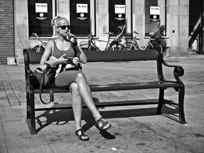A sip in the sun