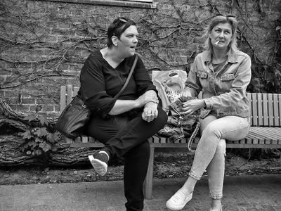 Smoking break at the old town hall