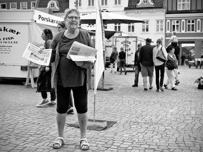 Political newspaper distribution