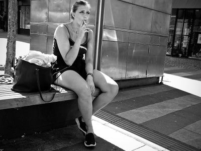 Relaxed smoke break