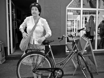 Lady and her bike 2
