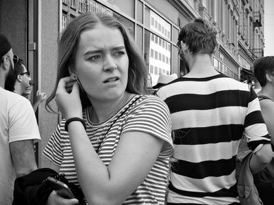 Candid street portrait 4