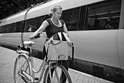 Passenger with bike