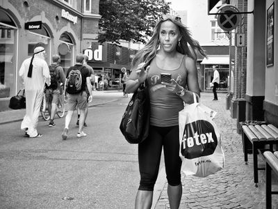 Shopper en route
