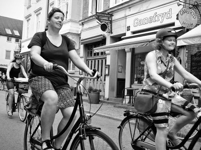 Ladies biking