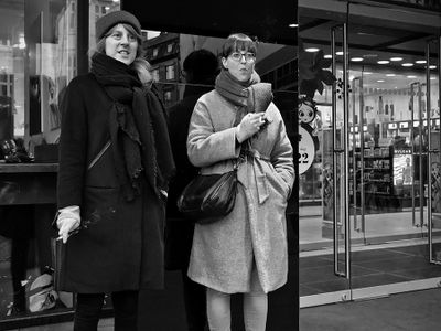 Smoke break before shopping