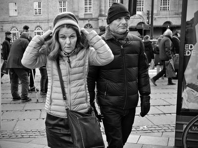 Hat down over the ears