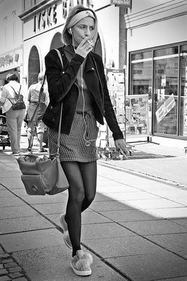 A smoke on the street