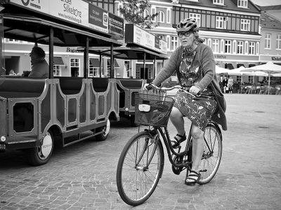 Biking on the center square