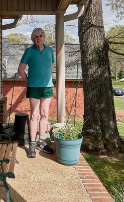 Out on our little porch.        IMG_1686.jpg
