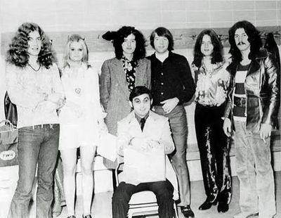 George Klein with Led Zepplin in Memphis 1970