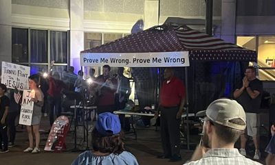 For Charlie Kirk downtown Jackson 