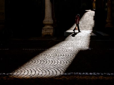 In a sunbeam
