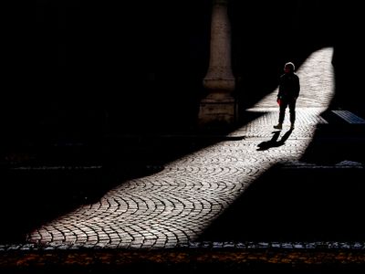 In a sunbeam