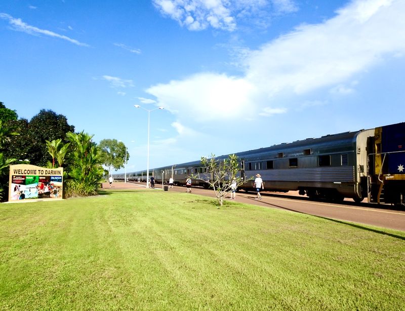 The carriages await, at Darwin