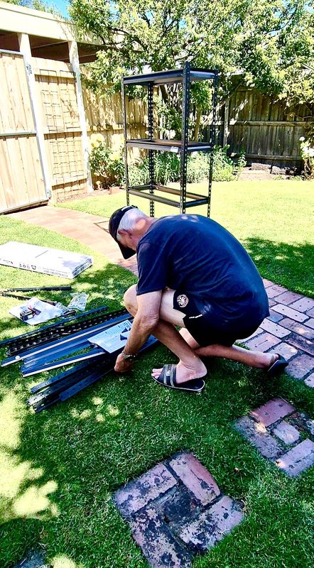 Shelves for the new shed