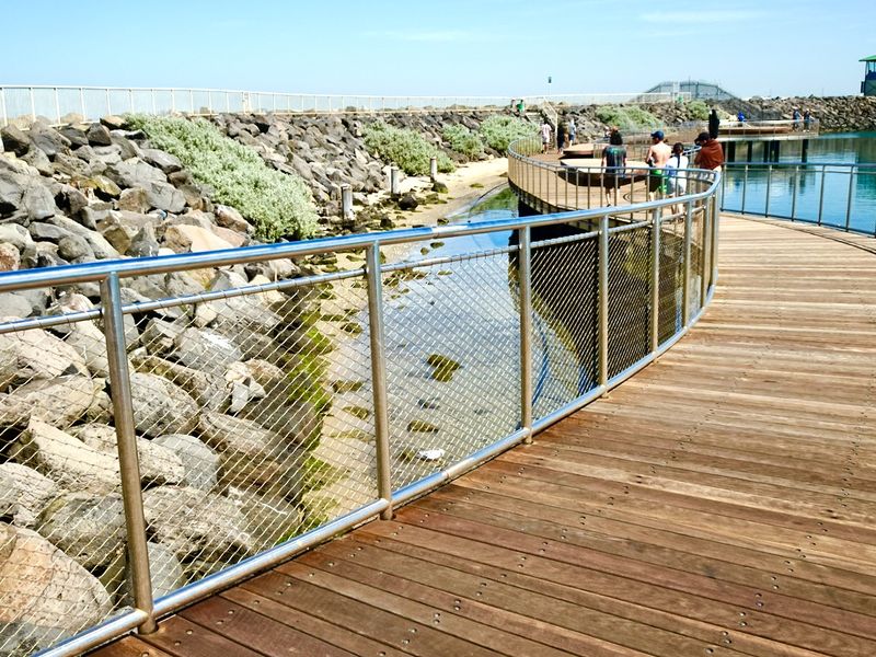 New penguin viewing area, St Kilda Beach