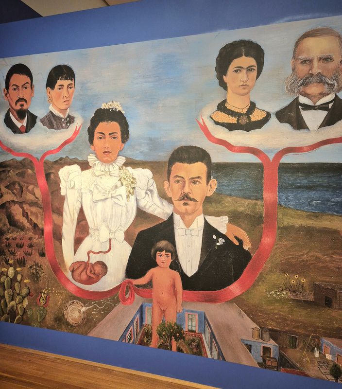 Frida Kahlo, her art depicting her family