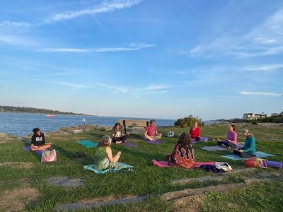 Yoga before Liana's Birthday