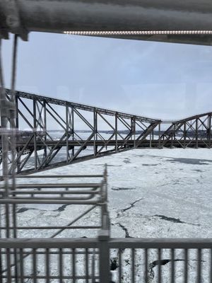 Crossing the St. Lawrence into Quebec City