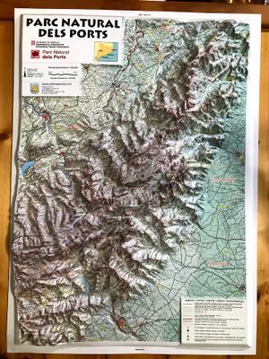 Natural Park Dels Ports trail map