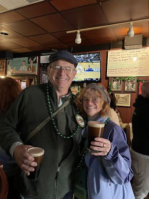 St. Paddy's Day pint with Bill at Ruski's